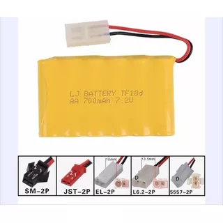 Bateria 7,2v 700mah Aa Para Brinquedos 1-bateria 1 Carregad