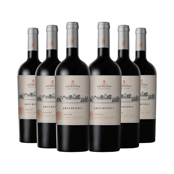 6 Vinos Los Boldos Gran Reserva Carmenere