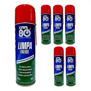 Kit 6 Limpa Freios 300ml Spray Car80