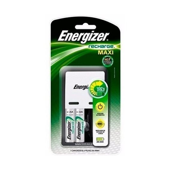 Cargador Pilas Recargables Maxi Energizer  Aa Aaa Febo