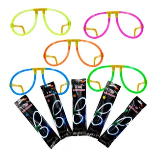 200 Lentes Neon Glow Fluorescente Fiestas Eventos