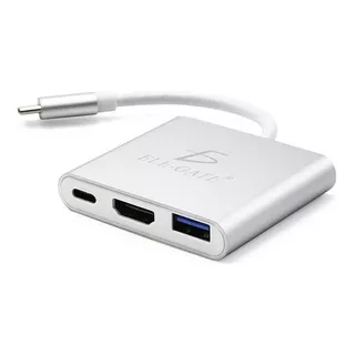 Adaptador Tipo C Hub 3 En 1 Usb Tipo C Hdmi 4k Usb 3.1 Typec