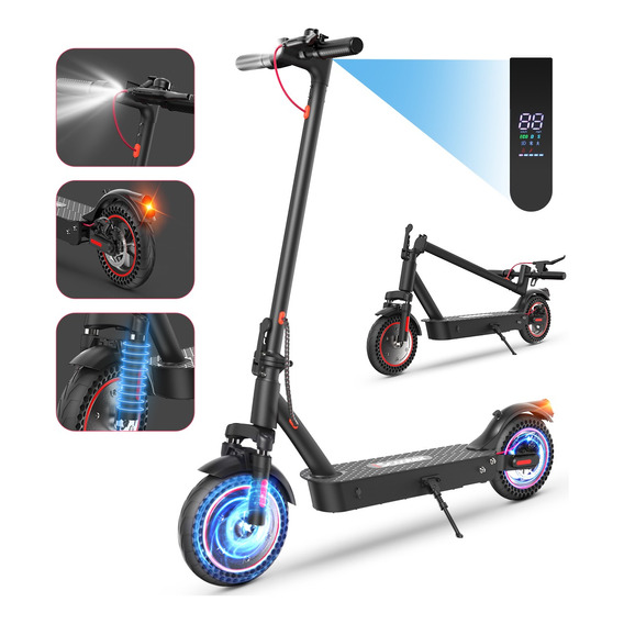 Scooter Eléctrico Patin Plegable 30km/h 500w 10''lcd Con App