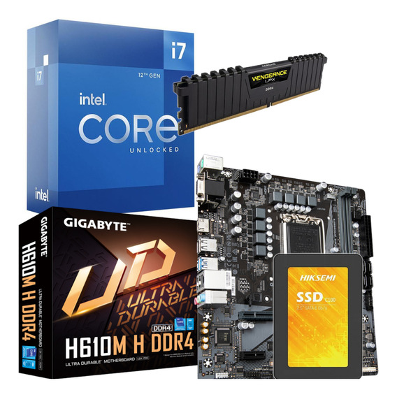 Combo Actualizacion Pc Intel I7 12700 + 8gb + Nvme 480 Gb