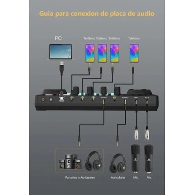 Mixer Interface De Audio Streaming Podcast Maono Maonocaster