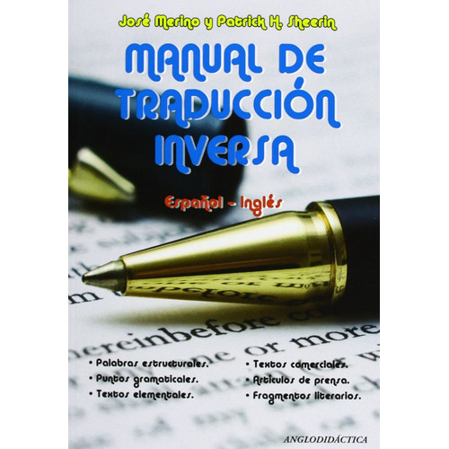 Libro Manual De Traducciã³n Inversa Espaã±ol-inglã©s