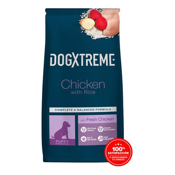 Dogxtreme Puppy Pollo Y Arroz 12 Kg Alimento Para Perro