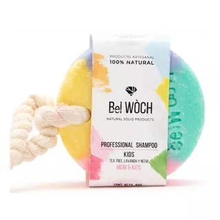  Shampoo Sólido Bel Wòch 100% Natural En Barra Pekes