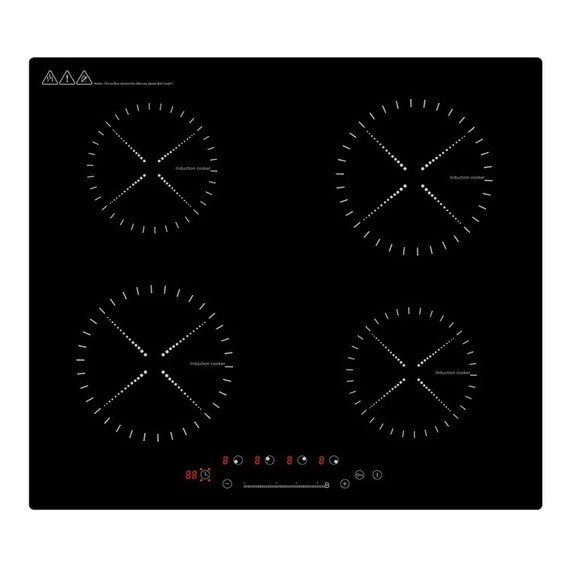 Parrilla Eléctrica De Inducción Iseasy 4 Quemadores 110-127v