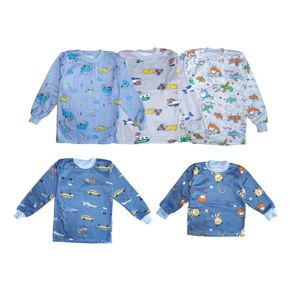 Pack 2 Conjunto Pijama De Poliéster Niño Niña 1-3 Años 