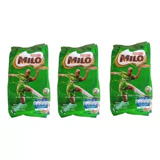 3 Bolsas De 400g Chocolate En Polvo Milo -