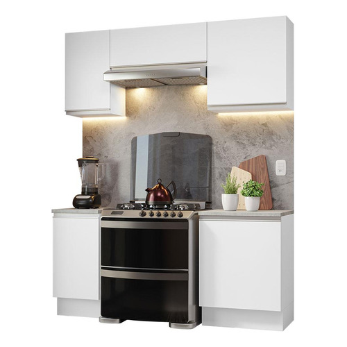 Armario Cocina Completo 180cm Glamy Madesa - Blanco