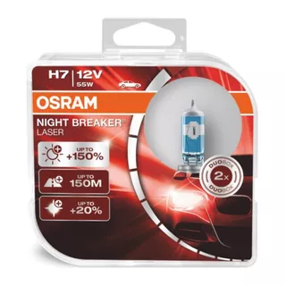 Lamparas H7 12v 55w Osram Nigh Breaker 150% + Luz Cálida