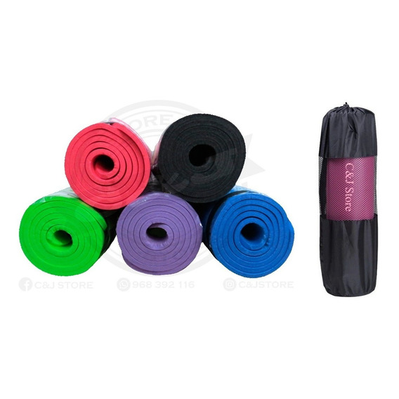 Colchoneta Yoga Mat Fitnnes Piso Terapia 10mm De Espesor