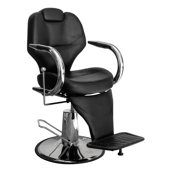 Sillon Barbero Peluqueria Estetica Hidráulico Color Negro