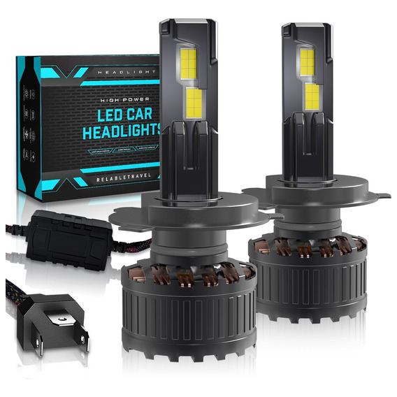 Focos Led H4 9007 H13 Alta Y Baja 30000lm 200w Canbus