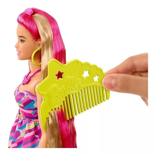 Boneca Barbie Fashion Totally Hair Salão de Beleza Mattel