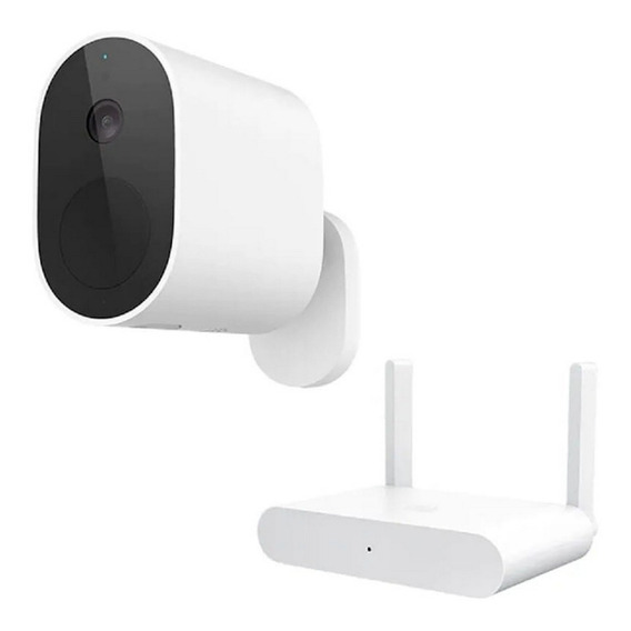 Set Camara Xiaomi Mi Wireless Outdoor Security 1080p Color Blanco