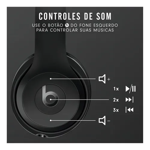 Fone De Ouvido Solo3 Wireless Preto Beats | Parcelamento sem Fone De Ouvido Solo3 Wireless Preto Beats | Parcelamento sem