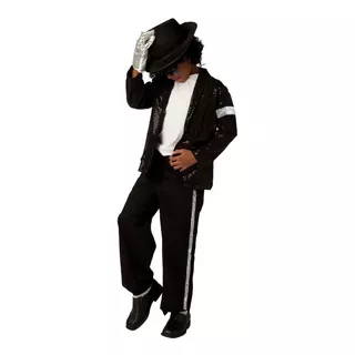 Cosplay - Disfraz Michael Jackson - Disfraces Para Niñas Y Niños - Disfraz De Halloween - Traje Billie Jean - Vestuario Bailables Escolares