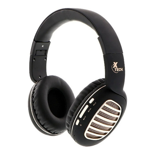 Audífonos Inalámbricos Xtech Xth-630 Palladium Con Micrófon Color Negro Color de la luz Negro