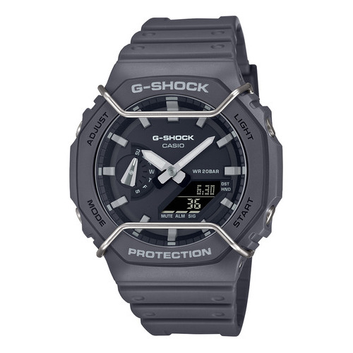 Reloj Unisex Casio Ga-2100pts-8adr G-shock Color De La Correa Negro Color Del Bisel Negro Color Del Fondo Negro