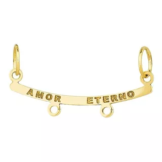 Canga Amor Eterno P/2 Pingentes Ouro 18k