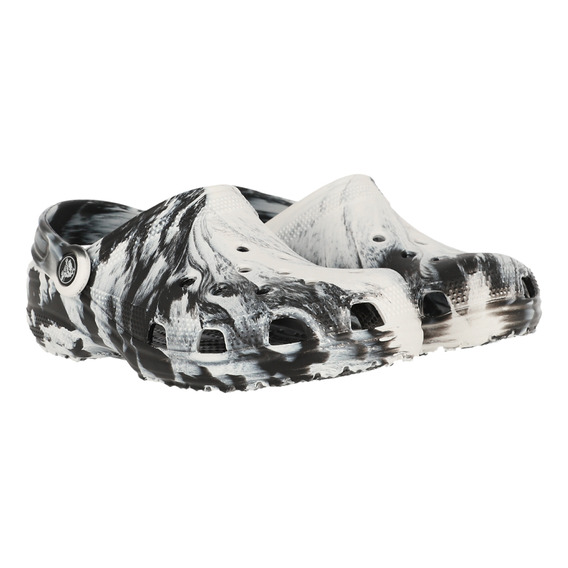 Zueco Crocs Classic Marbled Unisex Negro