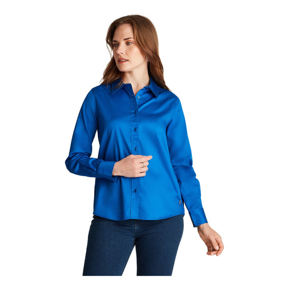 Blusa Lorenzo Di Pontti Azul Cielo Mujer