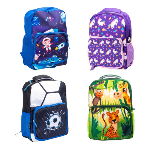 Mochila Escolares Primaria 1 - 2 Grado Calidad Premium Diseño De La Tela Animales De La Selva