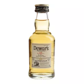 Whisky Dewar`s 12 Anos 50ml Miniatura Vidro