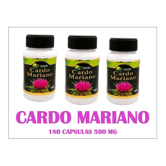 Cardo Mariano 180 Cápsulas De 500 Mg