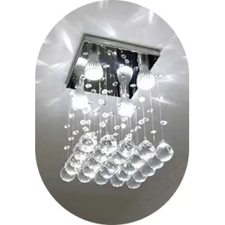 Lustre De Cristal Legitimo K9 20x20 Reto Salão Hall 110v/220v