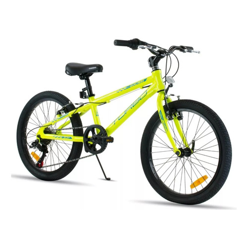 Bicicleta Infantil Racing 2.0 R20 Cambio Shimano 6 Vel Turbo Color Amarillo