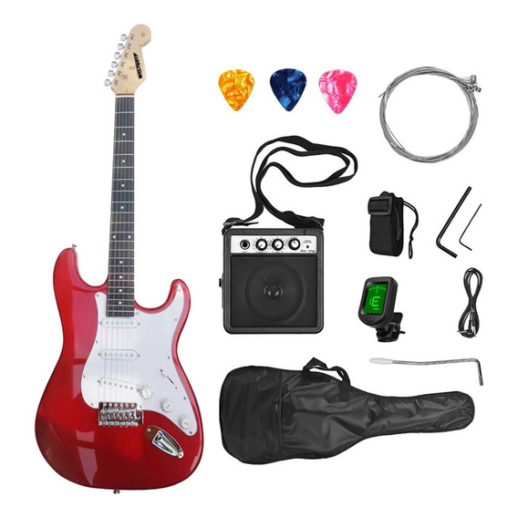 Kit De Guitarra Eléctrica Con Amplificador 5w Y Accesorios