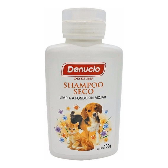 Denucio Shampoo Seco Perros Y Gatos Fragancia Lavanda Tono De Pelaje Recomendado ---