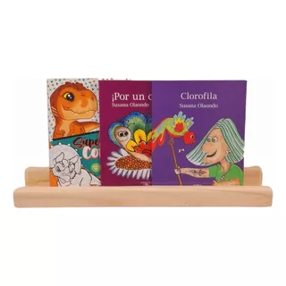 Estanteria Libreria Pared Madera 80cm Jc Armados Infantil