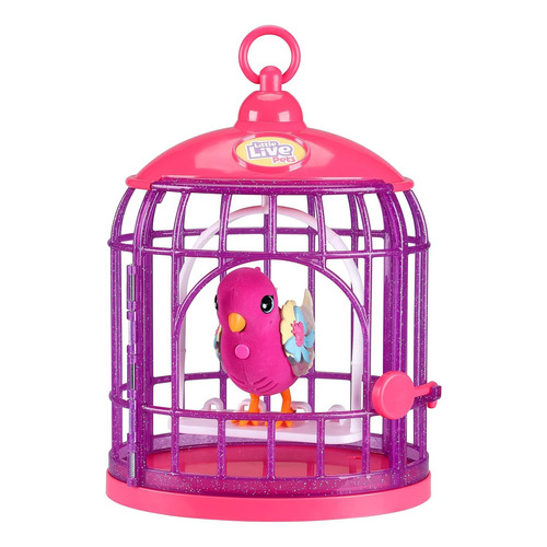 Little Live Pets - Lil' Bird & Bird Jaula Color Rosa chicle