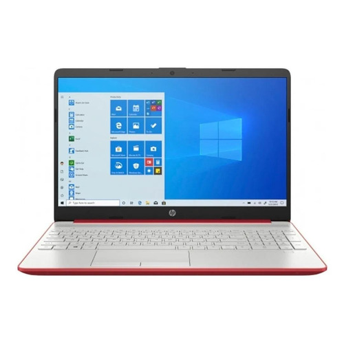 Notebook HP 15-dw1083wm scarlet red 15.6", Intel Pentium Gold 6405U  4GB de RAM 128GB SSD, Intel UHD Graphics 1366x768px Windows 10 Home