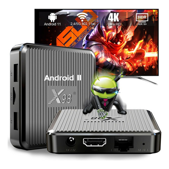 Smart Tv Player Android 11.0 4gb+64gb Rom 4k 5g Dual Wifi  