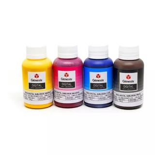 Tinta Sublimática Digital Gênesis 100ml Kit 4 Cores