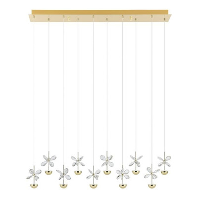 Colgante Led Pianopoli3 Dorado 10 Luces 87cm 390313 Rd
