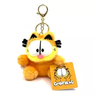 Llavero Garfield Peluche Ojos Abiertos Gato Naranja Disney 