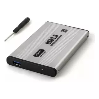 Case Hd Externo Sata 2,5 Usb 3.0 Hd003 Knup Cor Prateado