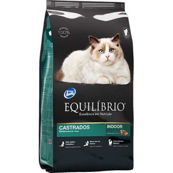 Equilibrio Gato Adulto Castrado+7 Anos 1,5kg Alimento