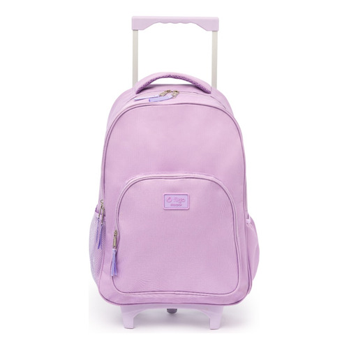 Mochila Escolar Filgo Starpak 18'' Carrito Colores Lisos Diseño De La Tela Lila