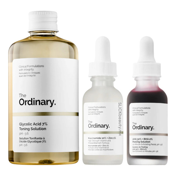 The Ordinary Acido Glicolico + Niacinamida + Aha Peeling