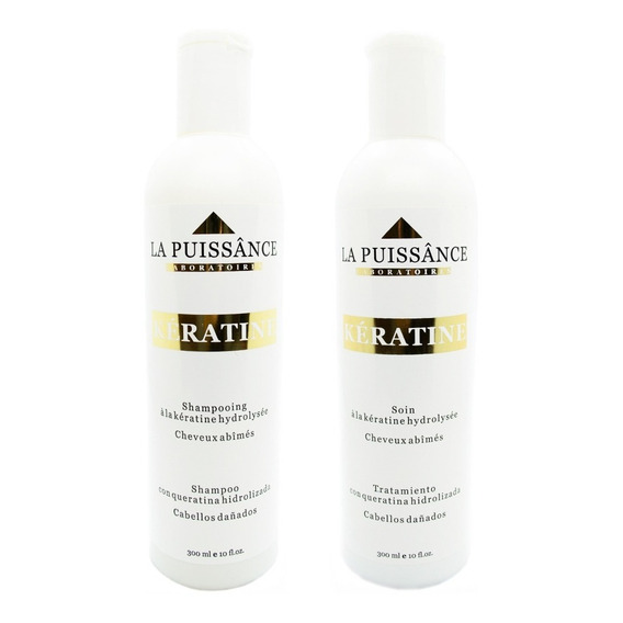 La Puissance Kit Keratina Shampoo Enjuague Antifrizz Pelo 6c