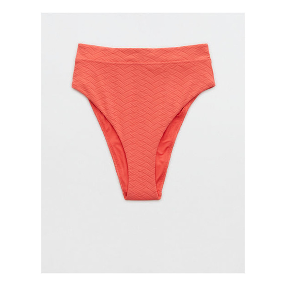 Aerie Bottom De Bikini Cheeky Con Corte Alto De Jacquard