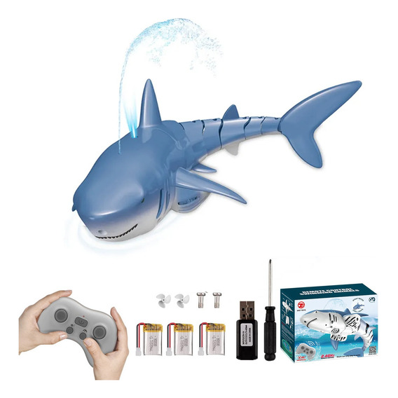 Control Remote Shark Toys Carro Radio Barco/3 Pilas 2.4g Rc